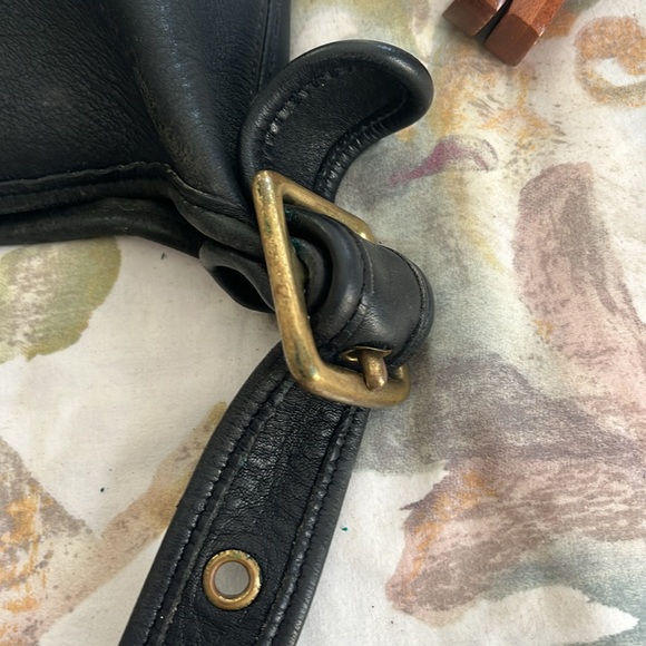 Coach black leather handbag - Picture 3 of 7